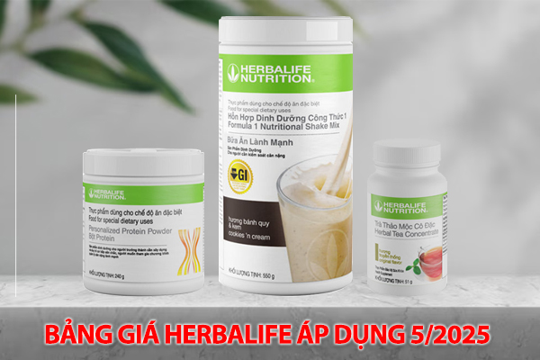 Giá sản phẩm Herbalife mới nhất 05/2025