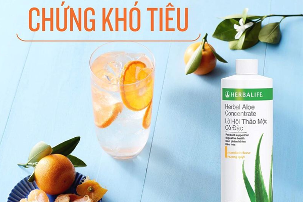 Nước lô hội thảo mộc cô đặc của herbalife giúp tiêu hóa tốt