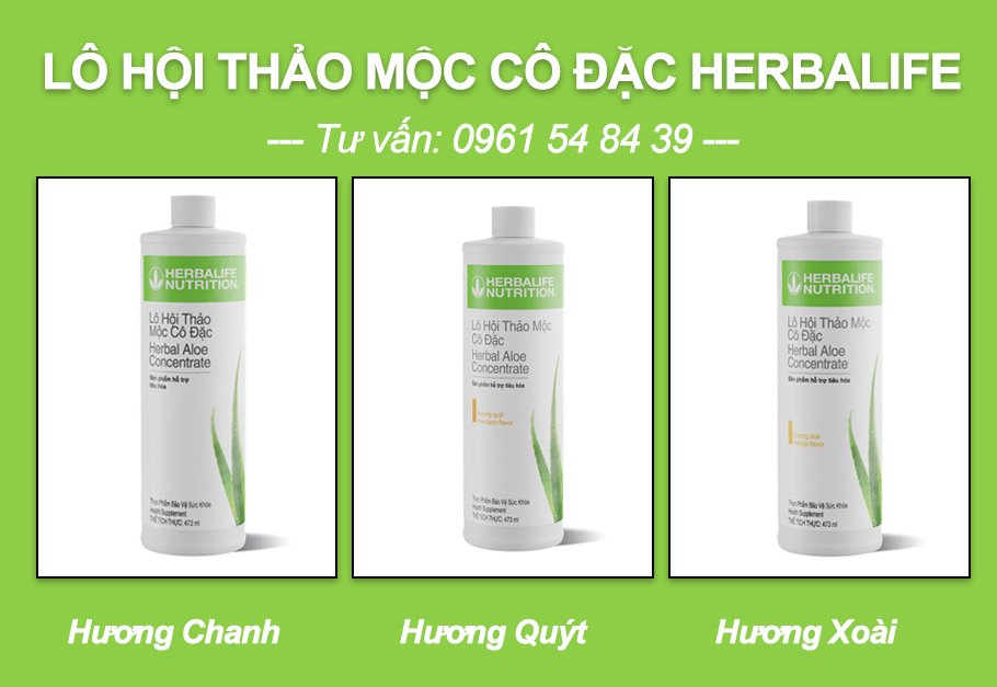 3 sản phẩm lô hội thảo mộc cô đặc Herbalife